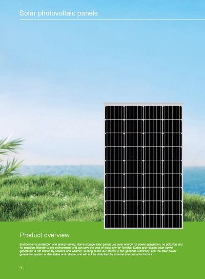 Solar photovoltaic panels